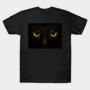 Black Cat in the Dark T-Shirt